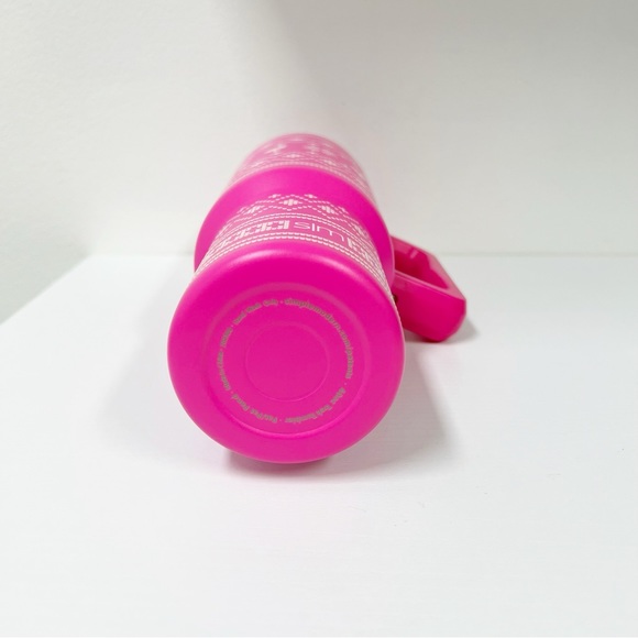 Simple Modern Pink Flamingo Fair Isle Trek 40 oz Handled Tumbler - Picture 5 of 5